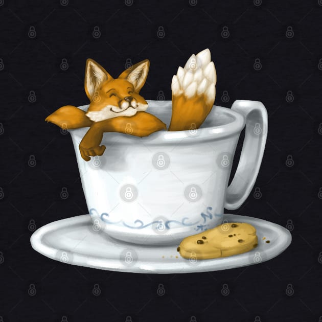 Coffee Fox by Nora Back Art and Design